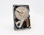 Clock made from a Computer hard drive