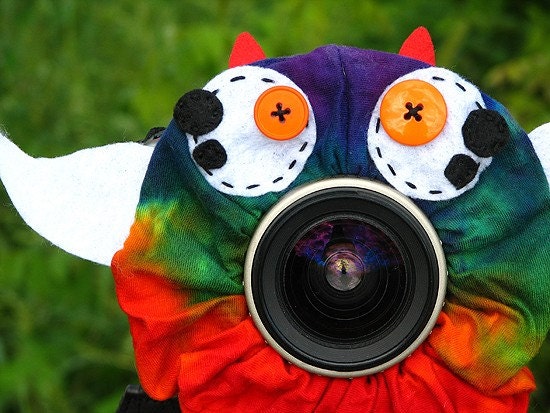 custom Limited Edition Tie Dye WINGED MONSTER Lens Pet for your camera