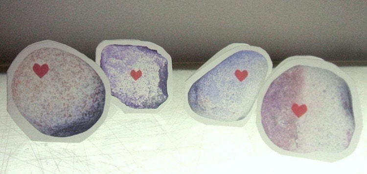 YOU ROCK - Printable Greetings - Set of 4 - PDF file with envelope template