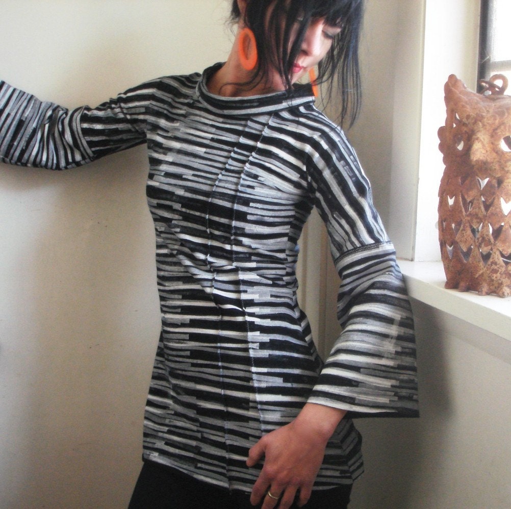 iheartfink Handmade Hand Printed Tunic Top