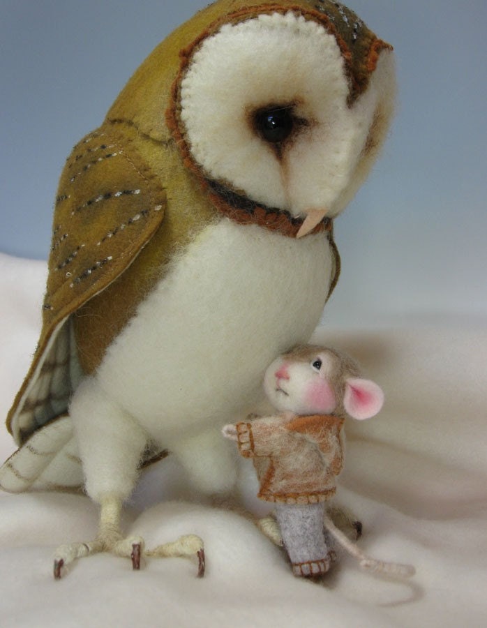 Dressed Mouse/Bunny Class COMBINED Needle Felting Class to create BOTH the Bunny and Mouse in PDF files (Kit Available and sold separately)