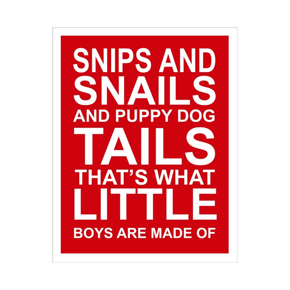 BOY QUOTE 11x14 inch print by Finny and Zook