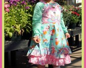 Easter Bunny Applique Dress Sugar3 Team