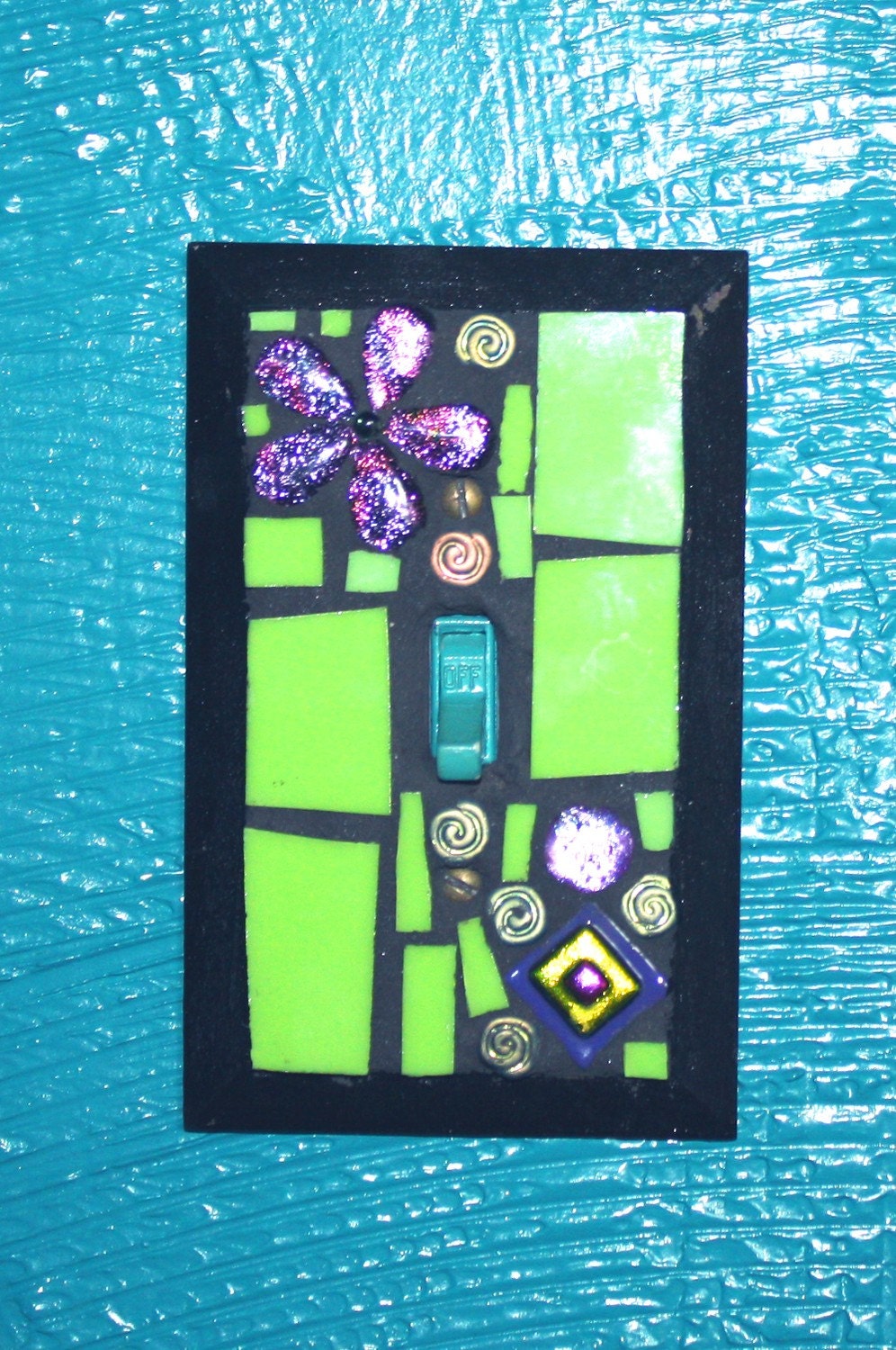 Stained Glass Light Switchplate