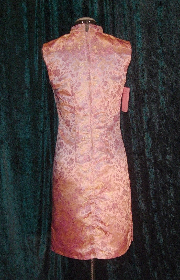 Pink Oriental Cheongsam Dress