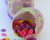 Cascarones (Confetti Eggs), FIVE DOZEN, Green and Purple Marbled, for Easter and Spring Celebrations