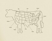 United Steaks high quality 14x11 PRINT