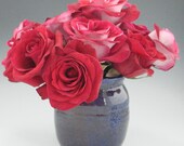 Vase Cobalt and Red Small