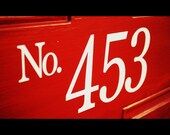 Custom house numbers vinyl decal for front door