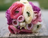 Bride Bouquet Cream Ivory Pink Peony Peonies Ranunculus Stems Wrapped In Grapevines