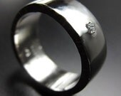 Rough Diamond Palladium Textured Ring