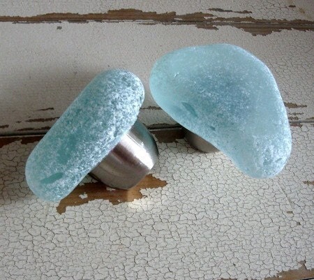 Eco Glass Stone Drawer Pull Cabinet Knob Made in America