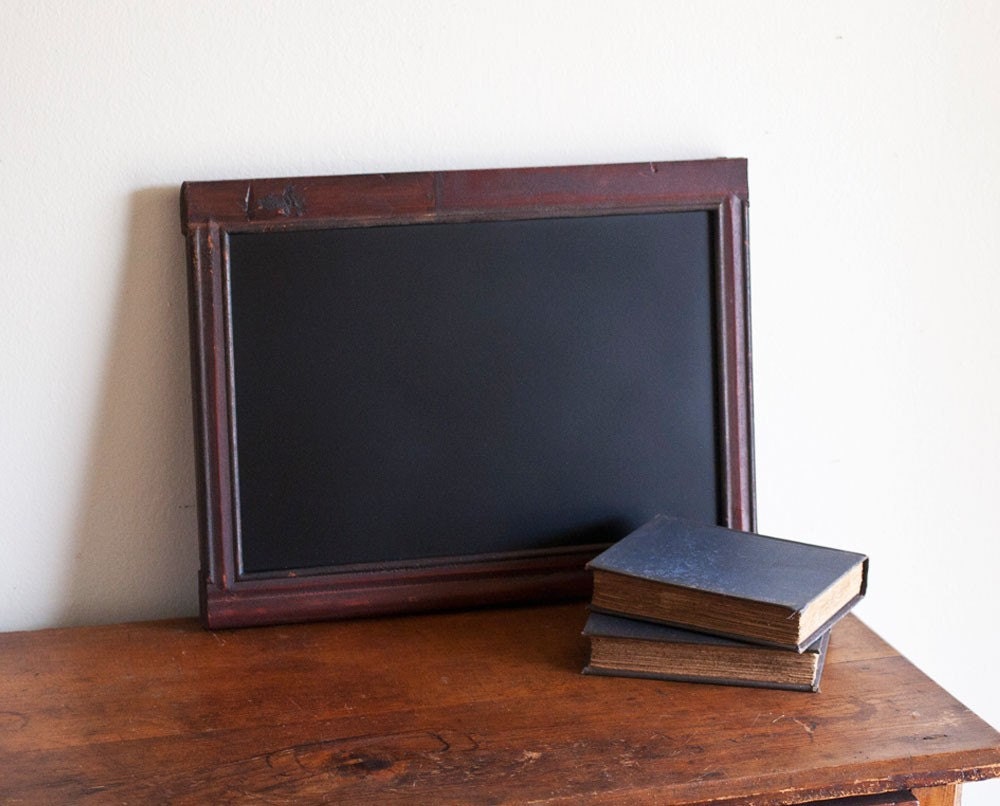 Antique Framed Chalkboard, Wood Framed Chalkboard, Blackboard, Message Board, Recycled