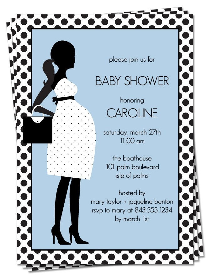 PRINTABLE - Modern Mama Baby Shower Invitation - Available in any color