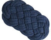 Organic Cotton Nautical Knot Hotpad/Trivet - Midnight Blue