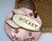 The Rocket - personalized pet ID tag