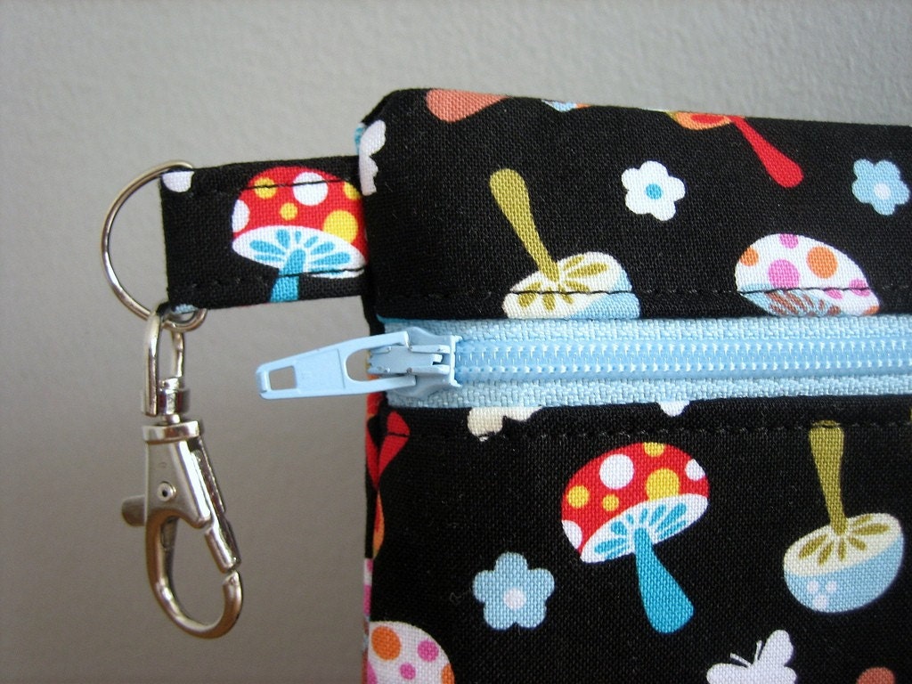 Zip Pouch - Mini Mushrooms