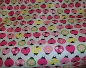 Fabric,Fat quarter,Ladybugs,Twill