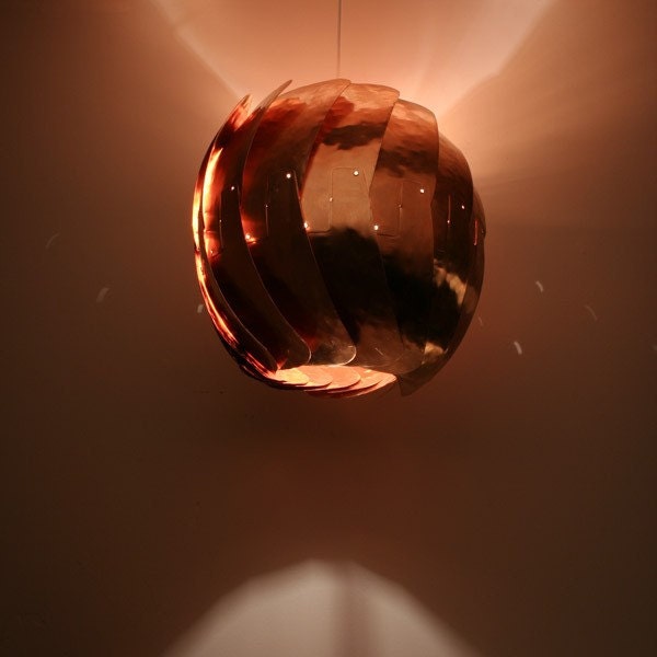 Involution Iris Pendant Light. Large, Copper