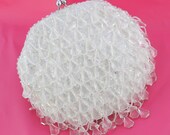 Vintage 1960s Sensational White "Shimmy" Purse