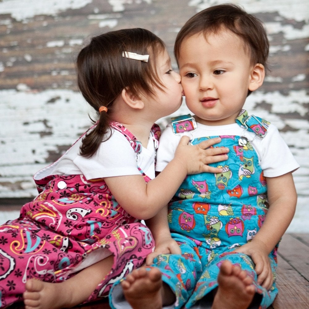 Overall in Corduroy Owls