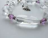 Clear Quartz Crystal Bracelet  FREE Shipping