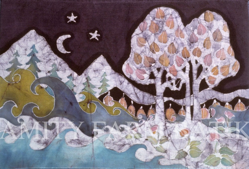 Evening in a Gentle Place - print from original batik