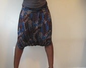 Wild Orchid Jersey Sarong Shorts  Small -Medium