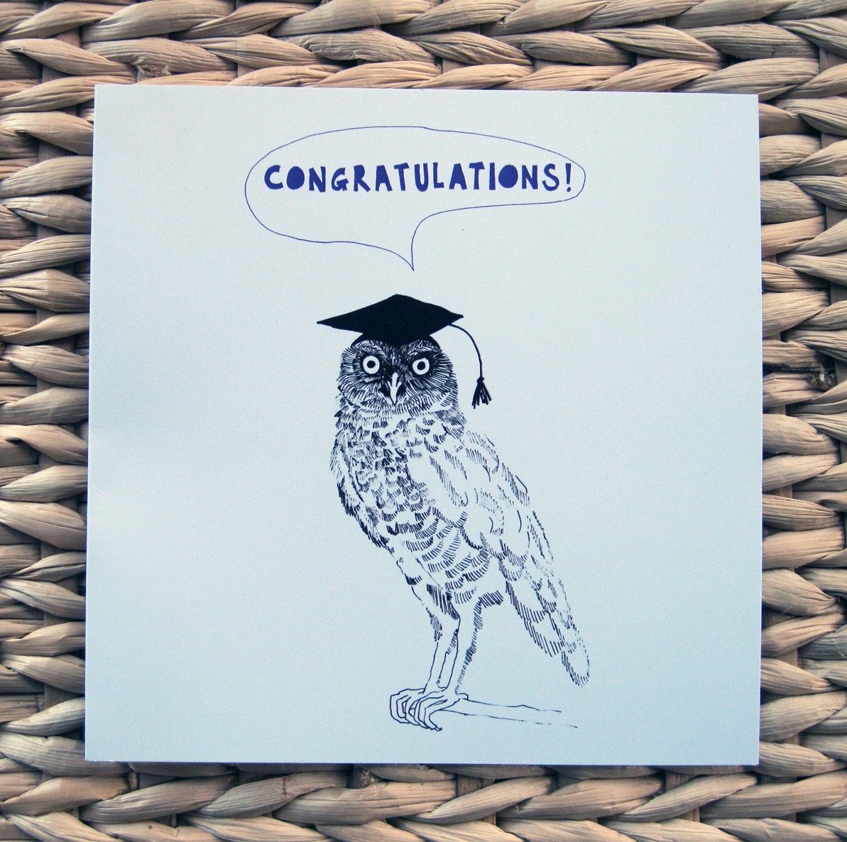 Owl Graduation Card