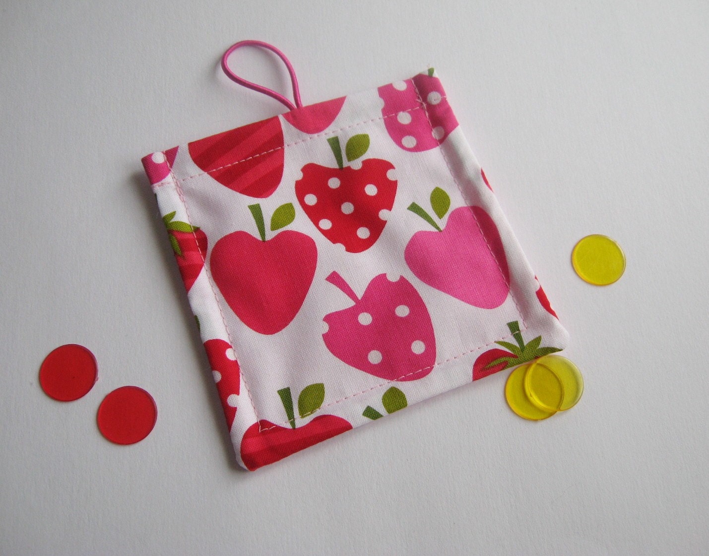Little Pocket Tic Tac Toe Game....Strawberry