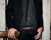 LAST ONE : The Sword, skinny tie necktie (black)