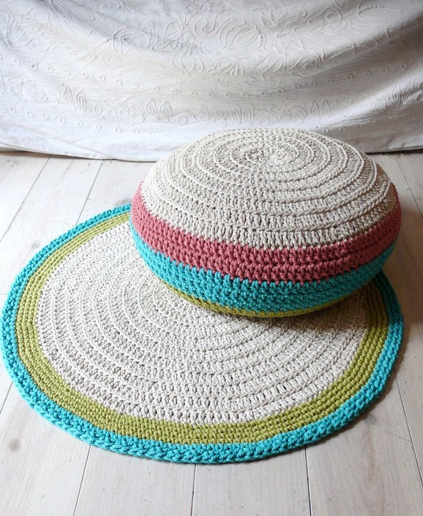 Round Rug floor crochet