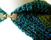 Victorian Ruffle Circular Shrug with Irish Knot Brass clasp