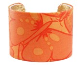 Tangerine Butterfly Cuff