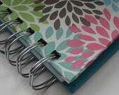 Birthday/Anniversary Reminder Calendar with Bold Orange, Turquoise & Pink, Colorful Foral Cover