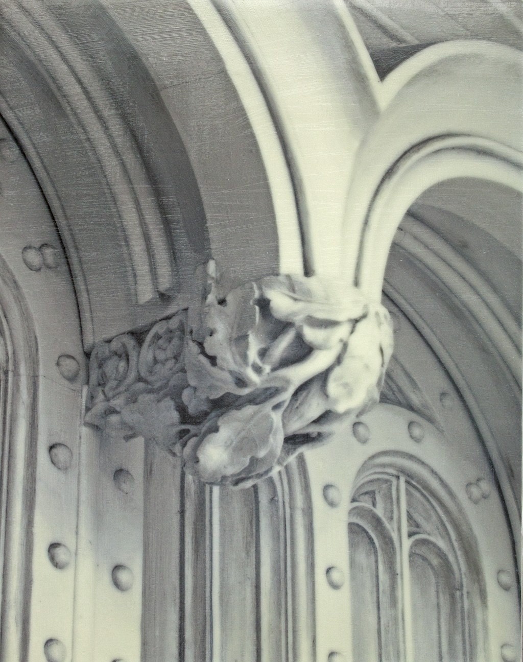 The Green-Meldrim House, Savannah, Ga. - A Photo Encaustic on Cradled Panel
