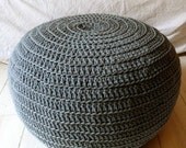 Pouf Crochet  big - gray
