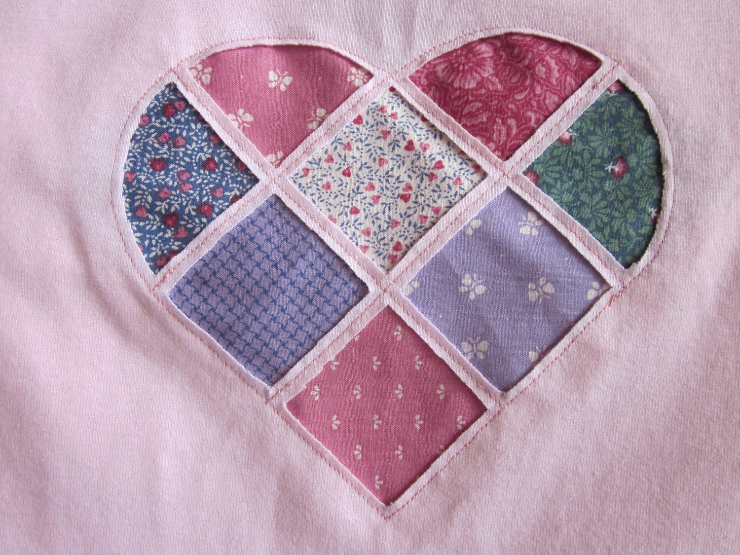 Pink Heart tshirt  L To benefit Heartline Ministries, Port Au Prince, Haiti