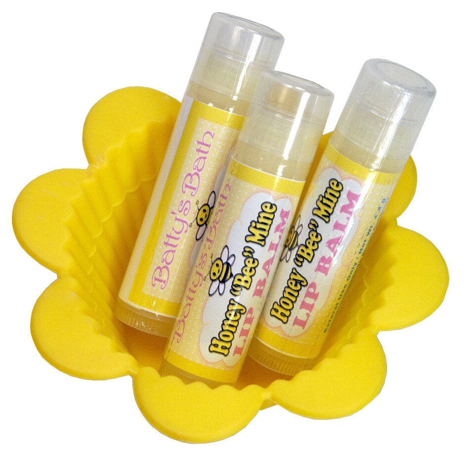 Honey Bee Mine Lip Balm with Sweet Almond Oil