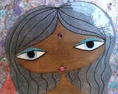 11 x 14 inch Mixed Media Original Painting - Mermaid