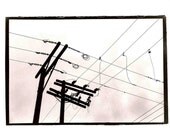Power Lines - Black and White Photo - Silver Gelatin Print