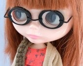 Blythe. small. glasses. black