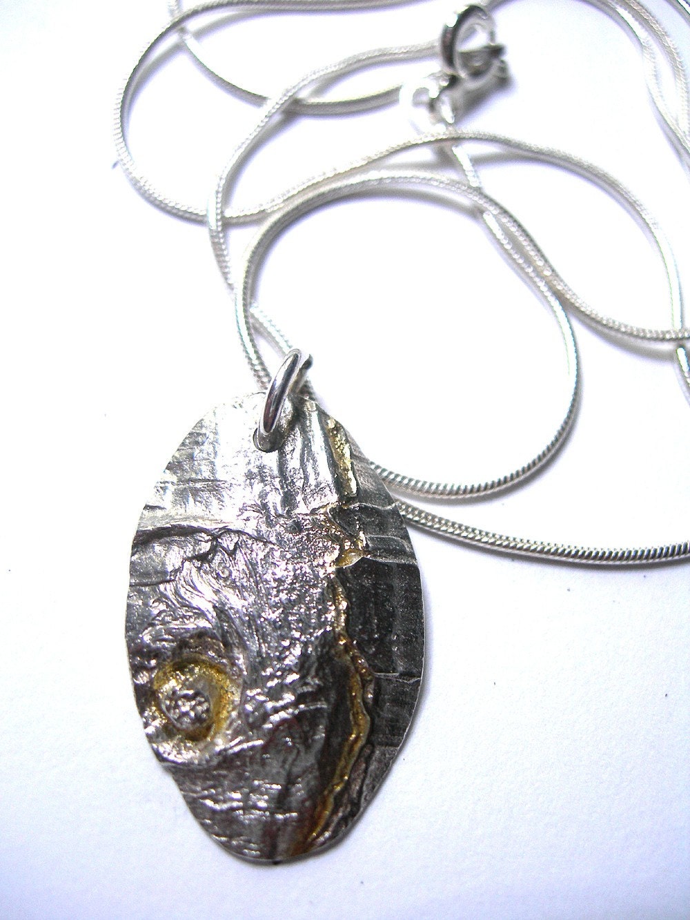 Tree bark pendant