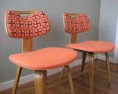 Peach Flower Chairs