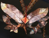 Handmade Copper Mask - Inspired by Owls