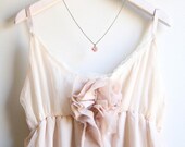 La Petite Rose Necklace in Blush