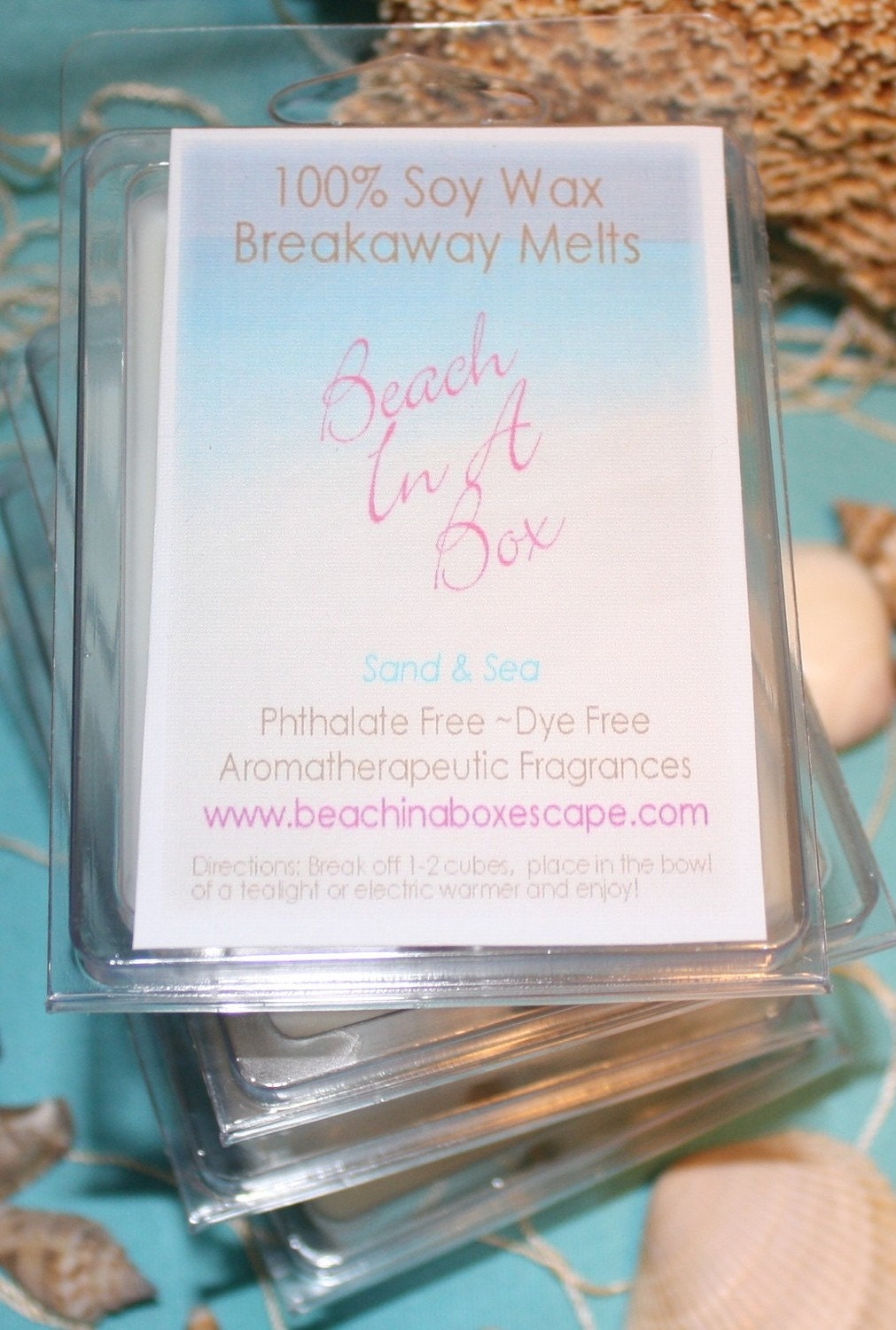 Sand & Sea Scented 100% Soy Breakaway Melts