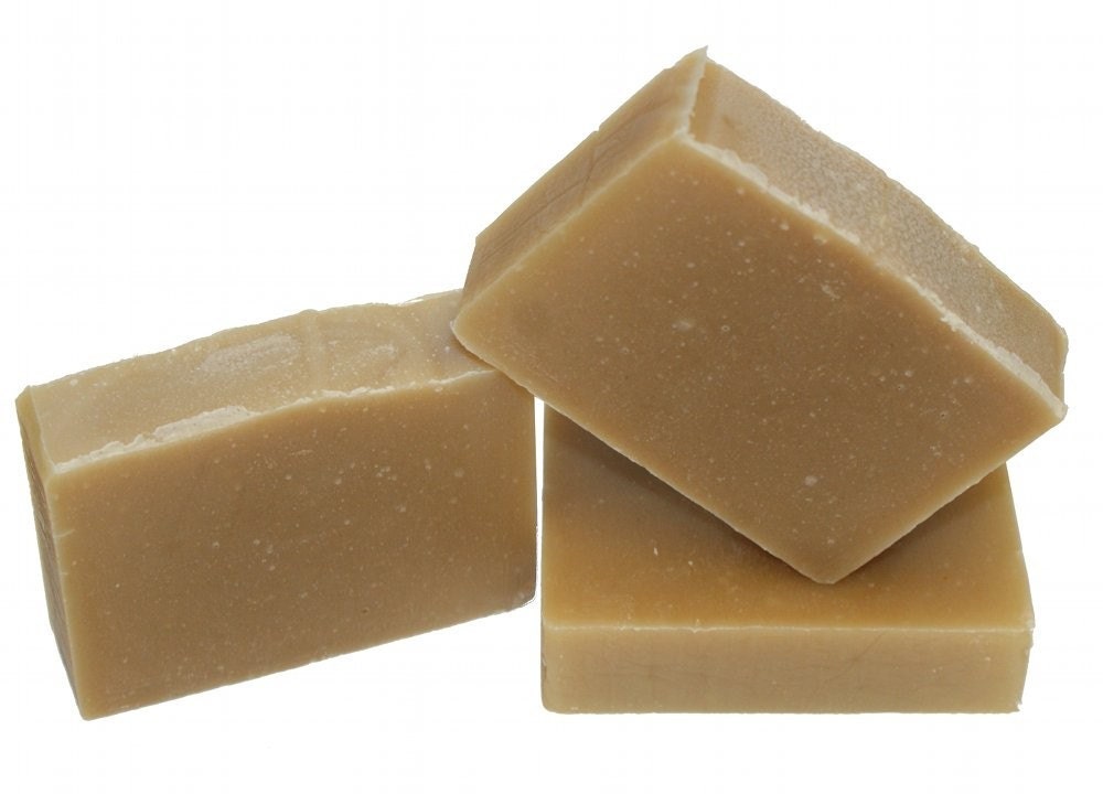 Handmade Goat Milk Soap Soap - Natural Unscented Goat Milk Soap with Colloidal Oatmeal, Shea and Cocoa Butters, 4oz.