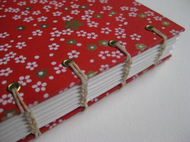 Red Blossom Watercolor Journal