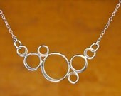 Sterling Silver Bubble Circles Necklace